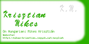 krisztian mikes business card
