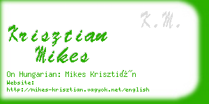 krisztian mikes business card